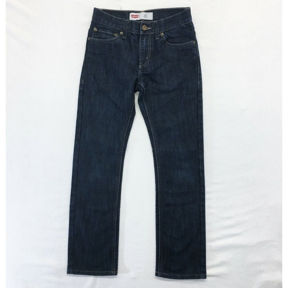 Levi's 511 Jeans Boys Slim Youth Size 12 Cotton/Polyester Dark Wash Denim